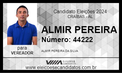 Candidato ALMIR PEREIRA 2024 - CRAÍBAS - Eleições