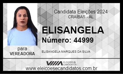 Candidato ELISANGELA 2024 - CRAÍBAS - Eleições