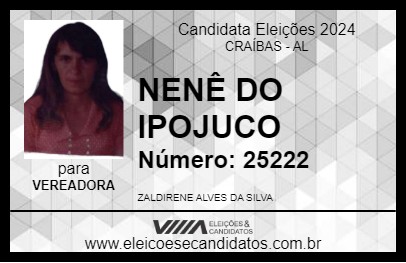 Candidato NENÊ DO IPOJUCO 2024 - CRAÍBAS - Eleições