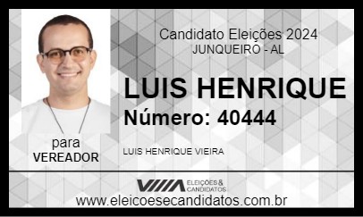 Candidato LUIS HENRIQUE 2024 - JUNQUEIRO - Eleições