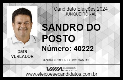 Candidato SANDRO DO POSTO 2024 - JUNQUEIRO - Eleições