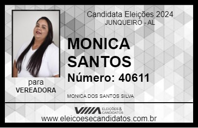 Candidato MONICA SANTOS 2024 - JUNQUEIRO - Eleições