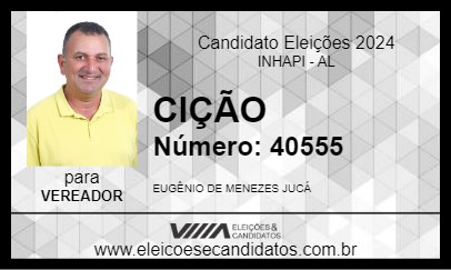 Candidato CIÇÃO 2024 - INHAPI - Eleições