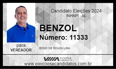 Candidato BENZOL 2024 - INHAPI - Eleições