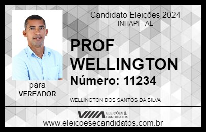 Candidato PROF WELLINGTON 2024 - INHAPI - Eleições