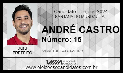 Candidato ANDRÉ CASTRO 2024 - SANTANA DO MUNDAÚ - Eleições