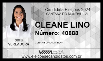 Candidato CLEANE LINO 2024 - SANTANA DO MUNDAÚ - Eleições