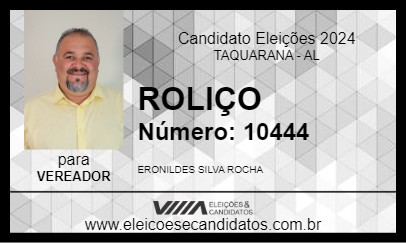 Candidato ROLIÇO 2024 - TAQUARANA - Eleições