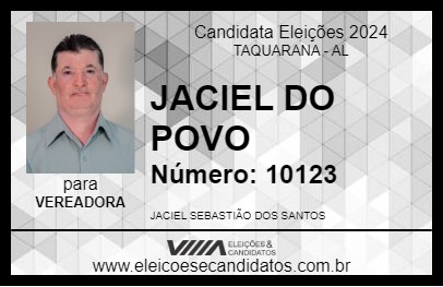 Candidato JACIEL DO POVO 2024 - TAQUARANA - Eleições