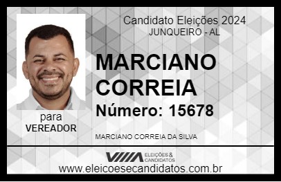 Candidato MARCIANO CORREIA 2024 - JUNQUEIRO - Eleições