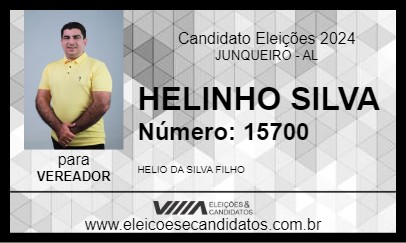 Candidato HELINHO SILVA 2024 - JUNQUEIRO - Eleições