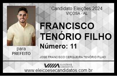 Candidato FRANCISCO TENÓRIO FILHO 2024 - VIÇOSA - Eleições