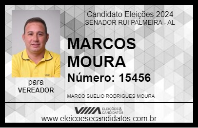 Candidato MARCOS MOURA 2024 - SENADOR RUI PALMEIRA - Eleições