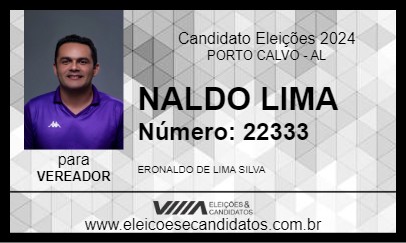 Candidato NALDO LIMA 2024 - PORTO CALVO - Eleições