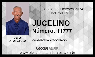 Candidato JUCELINO 2024 - MARAVILHA - Eleições