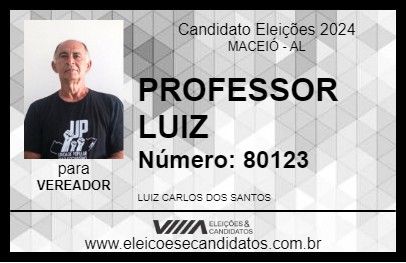 Candidato PROFESSOR LUIZ 2024 - MACEIÓ - Eleições