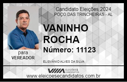 Candidato VANINHO ROCHA 2024 - POÇO DAS TRINCHEIRAS - Eleições