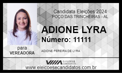 Candidato ADIONE LYRA 2024 - POÇO DAS TRINCHEIRAS - Eleições