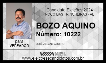 Candidato BOZO AQUINO 2024 - POÇO DAS TRINCHEIRAS - Eleições