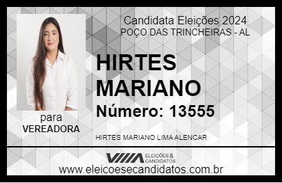 Candidato HIRTES MARIANO 2024 - POÇO DAS TRINCHEIRAS - Eleições