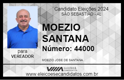 Candidato MOEZIO SANTANA 2024 - SÃO SEBASTIÃO - Eleições