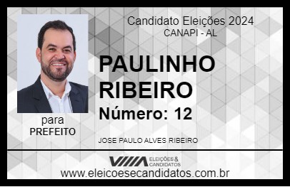 Candidato PAULINHO RIBEIRO 2024 - CANAPI - Eleições