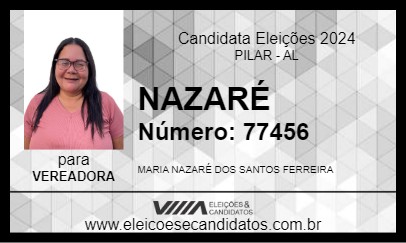 Candidato NAZARÉ 2024 - PILAR - Eleições