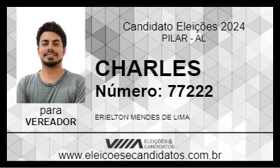 Candidato CHARLES 2024 - PILAR - Eleições