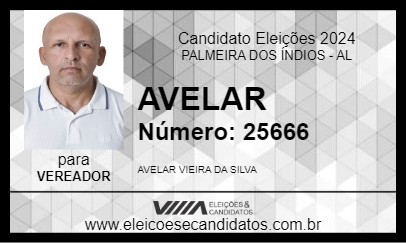 Candidato AVELAR 2024 - PALMEIRA DOS ÍNDIOS - Eleições