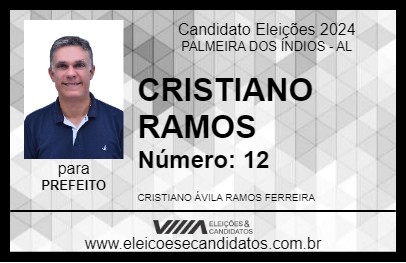 Candidato CRISTIANO RAMOS 2024 - PALMEIRA DOS ÍNDIOS - Eleições