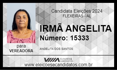 Candidato IRMÃ ANGELITA 2024 - FLEXEIRAS - Eleições