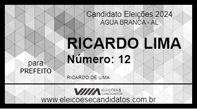 Candidato RICARDO LIMA 2024 - ÁGUA BRANCA - Eleições