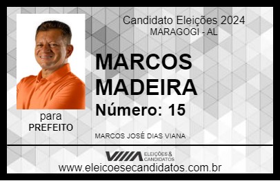 Candidato MARCOS MADEIRA 2024 - MARAGOGI - Eleições