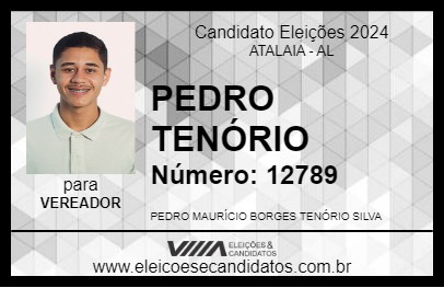 Candidato PEDRO TENÓRIO 2024 - ATALAIA - Eleições