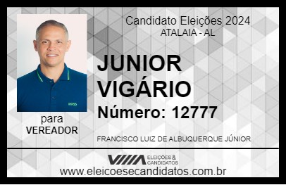 Candidato JUNIOR VIGÁRIO 2024 - ATALAIA - Eleições