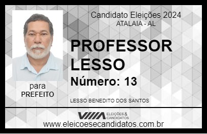 Candidato PROFESSOR LESSO 2024 - ATALAIA - Eleições