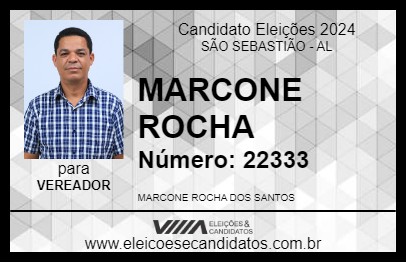 Candidato MARCONE ROCHA 2024 - SÃO SEBASTIÃO - Eleições