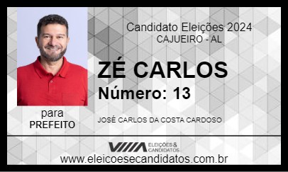 Candidato ZÉ CARLOS 2024 - CAJUEIRO - Eleições