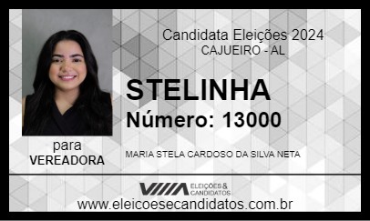 Candidato STELINHA 2024 - CAJUEIRO - Eleições