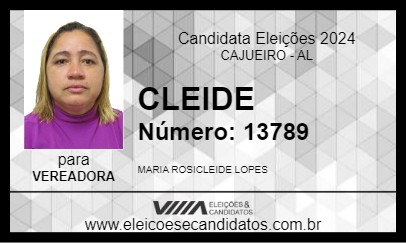 Candidato CLEIDE 2024 - CAJUEIRO - Eleições