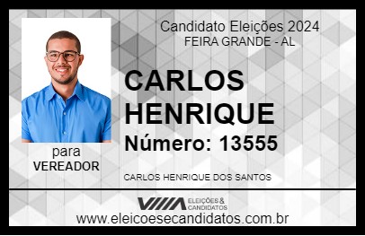 Candidato CARLOS HENRIQUE 2024 - FEIRA GRANDE - Eleições