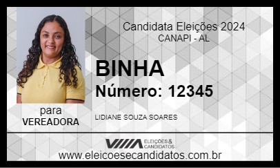 Candidato BINHA 2024 - CANAPI - Eleições