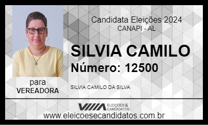 Candidato SILVIA CAMILO 2024 - CANAPI - Eleições