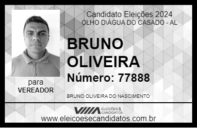 Candidato BRUNO OLIVEIRA 2024 - OLHO D\ÁGUA DO CASADO - Eleições