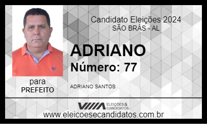 Candidato ADRIANO 2024 - SÃO BRÁS - Eleições