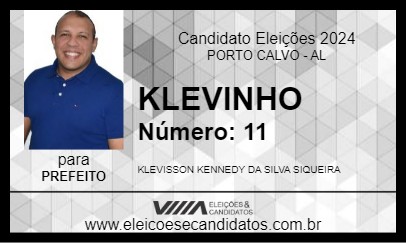 Candidato KLEVINHO 2024 - PORTO CALVO - Eleições