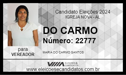 Candidato DO CARMO 2024 - IGREJA NOVA - Eleições