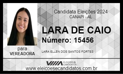 Candidato LARA DE CAIO 2024 - CANAPI - Eleições