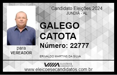 Candidato GALEGO CATOTA 2024 - JUNDIÁ - Eleições