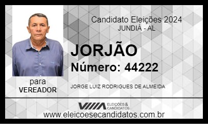 Candidato JORJÃO 2024 - JUNDIÁ - Eleições